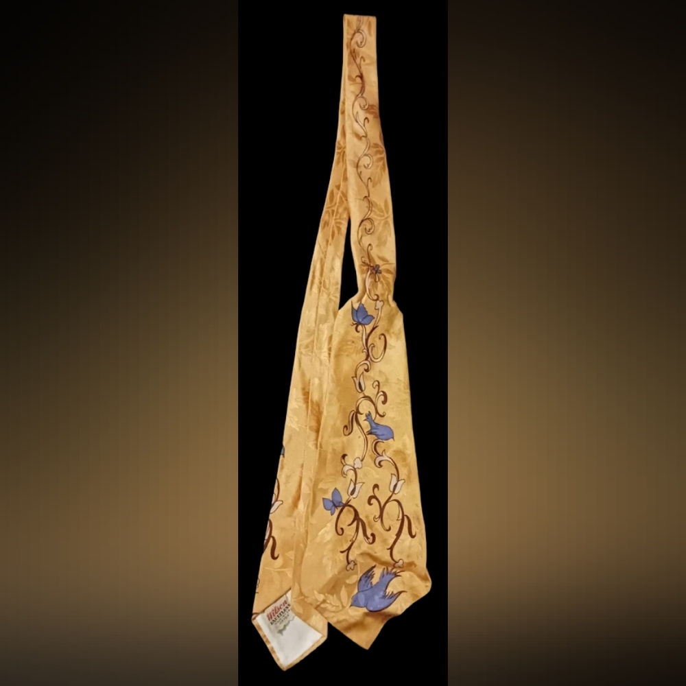 Vintage 1940's Wilson Faultless Rayon Swing Art Deco Mens Necktie